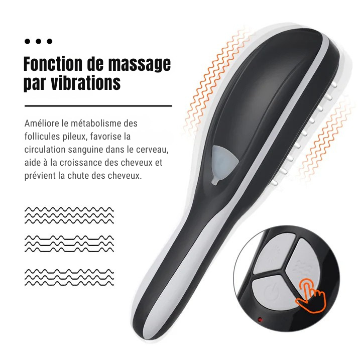 Hair-Pulse-Brosse de massage pour la pousse des cheveux est bien plus encore