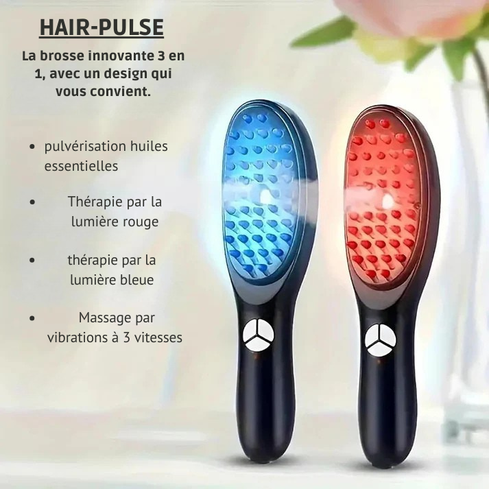 Hair-Pulse-Brosse de massage pour la pousse des cheveux est bien plus encore