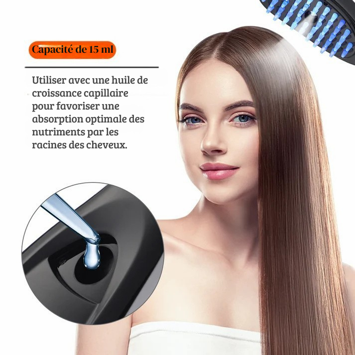 Hair-Pulse-Brosse de massage pour la pousse des cheveux est bien plus encore