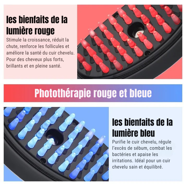 Hair-Pulse-Brosse de massage pour la pousse des cheveux est bien plus encore